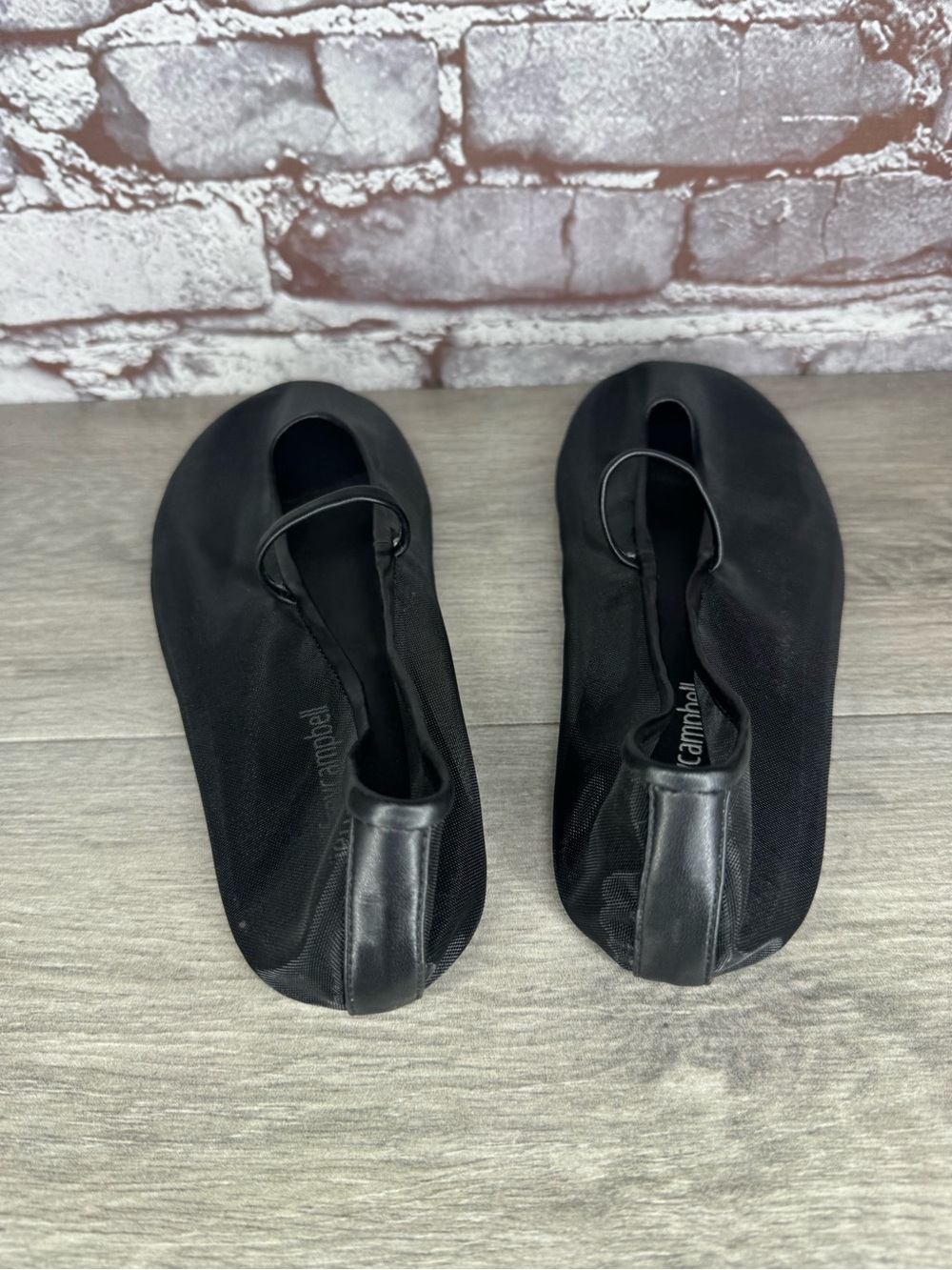 Jeffrey Campbell Black Mesh Swan Lake Moira MaryJane Ballet Flats women sz 8.5US - Picture 8 of 16